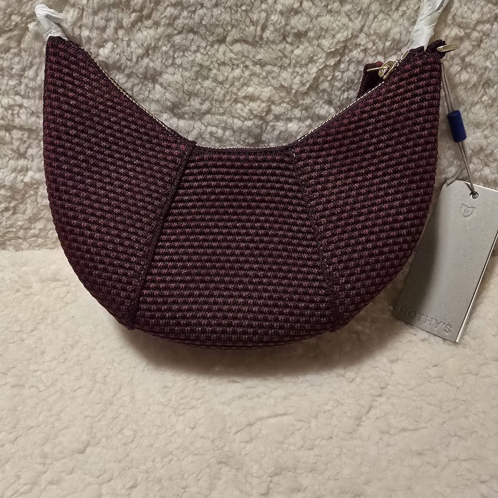 Rothys The Mini Crescent Bag in Beet